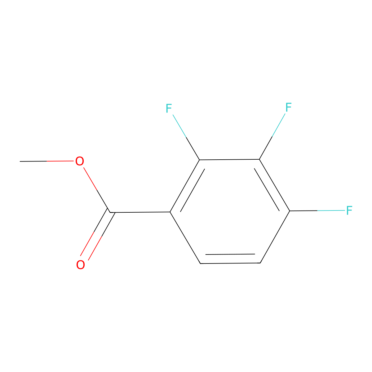 Methyl 2,3,4-trifluorobenzoate molecular structure, CAS 773873-68-0