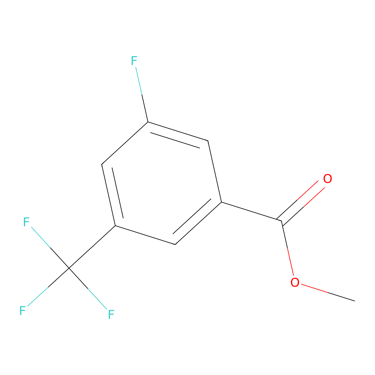 Methyl 3-fluoro-5-(trifluoromethyl)benzoate molecular structure, CAS 773873-69-1