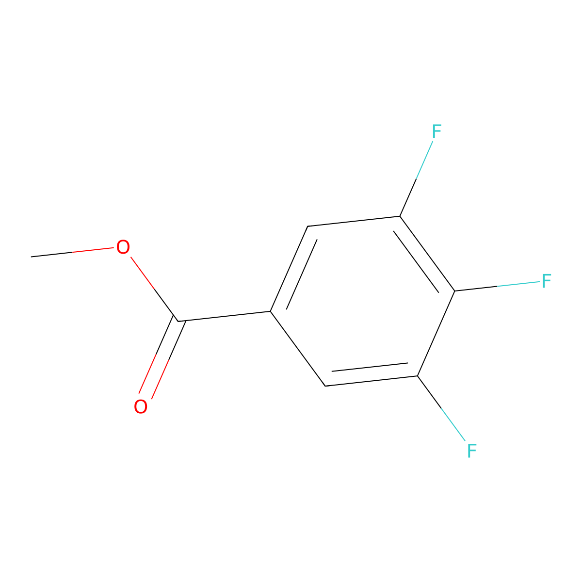 Methyl 3,4,5-trifluorobenzoate molecular structure, CAS 773873-72-6