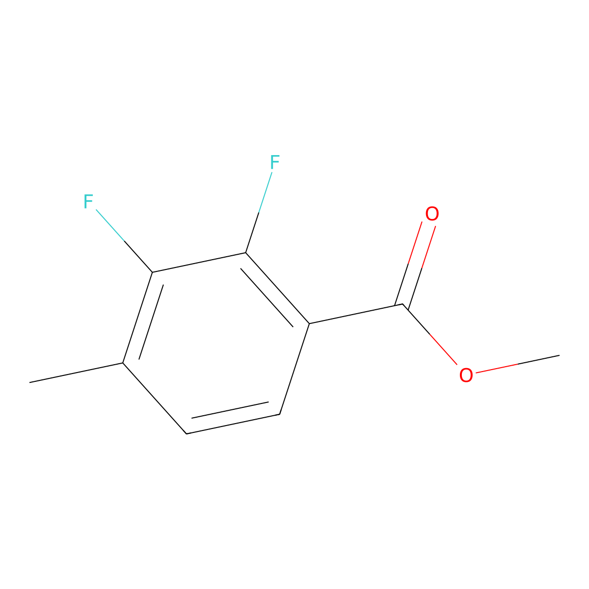 Methyl 2,3-difluoro-4-methylbenzoate molecular structure, CAS 773874-06-9