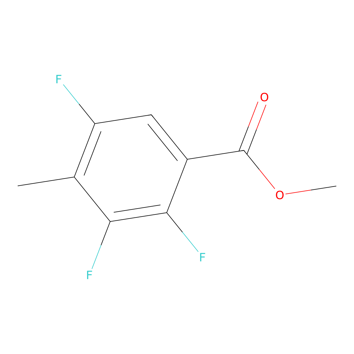 Methyl 2,3,5-trifluoro-4-methylbenzoate molecular structure, CAS 773874-17-2