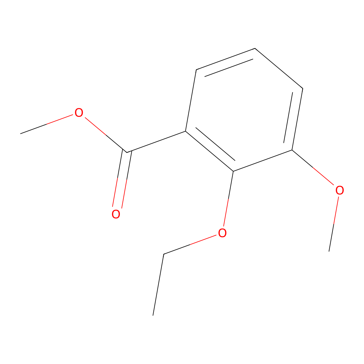 Methyl 2-ethoxy-3-methoxybenzoate molecular structure, CAS 773874-31-0