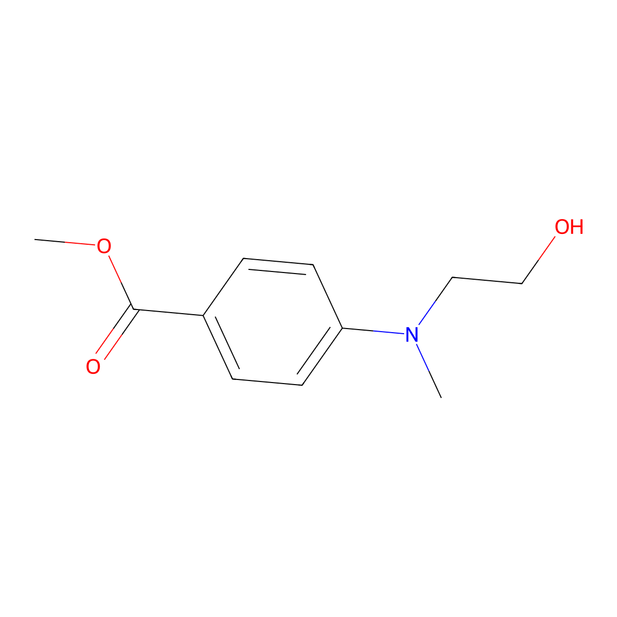 Methyl4-[(2-hydroxyethyl)(methyl)amino]benzoate molecular structure, CAS 773874-57-0