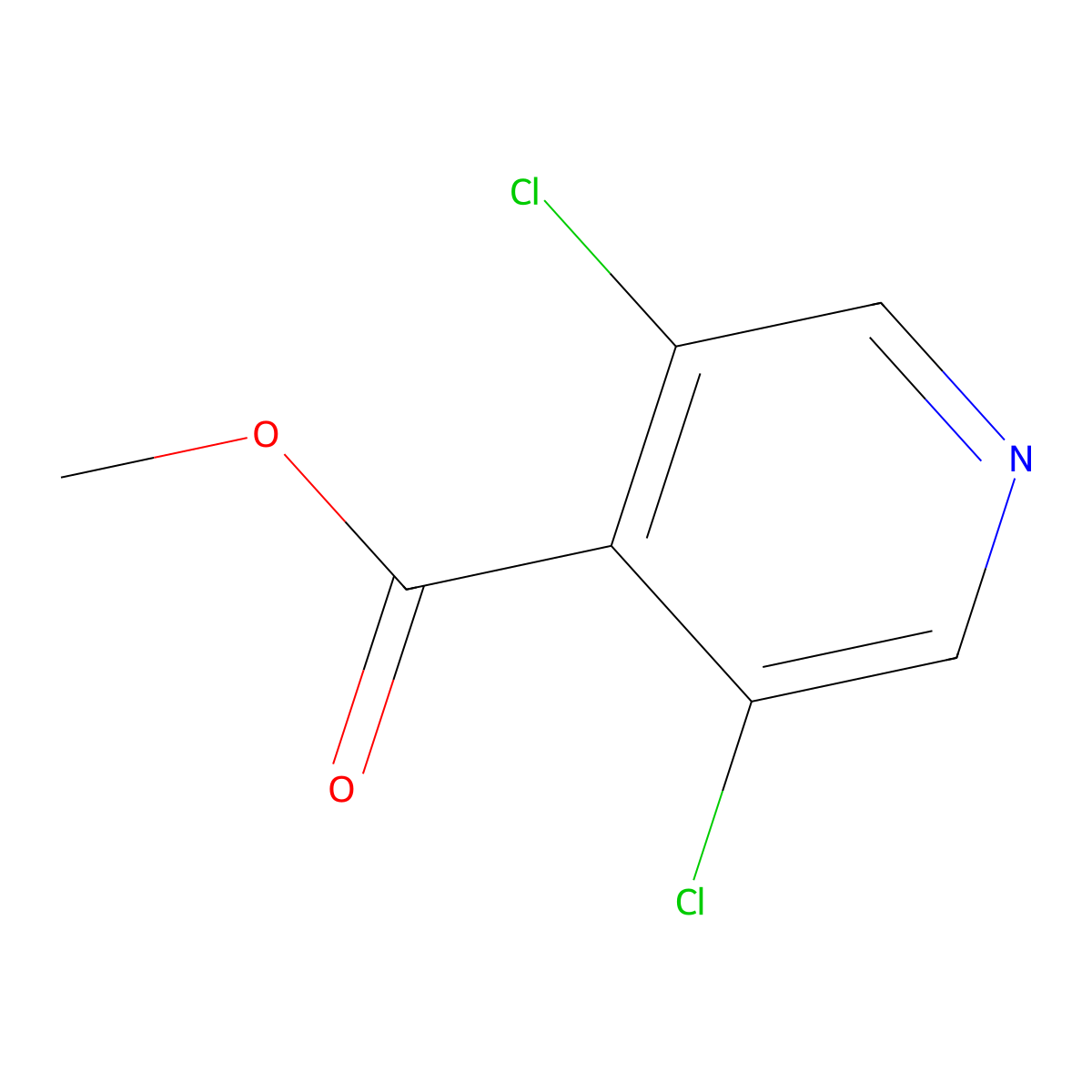 Methyl 3,5-dichloropyridine-4-carboxylate molecular structure, CAS 773874-72-9