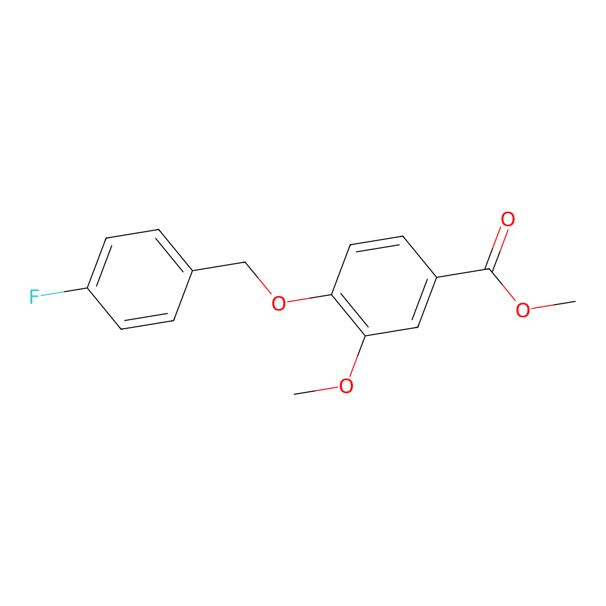 Methyl 4-[(4-fluorobenzyl)oxy]-3-methoxybenzoate molecular structure, CAS 773875-07-3