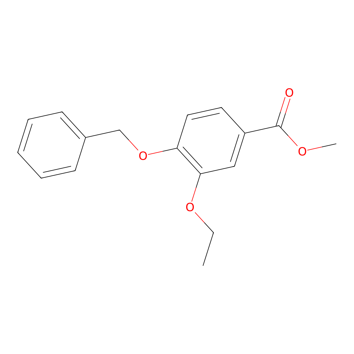Methyl 4-(benzyloxy)-3-ethoxybenzoate molecular structure, CAS 773875-19-7