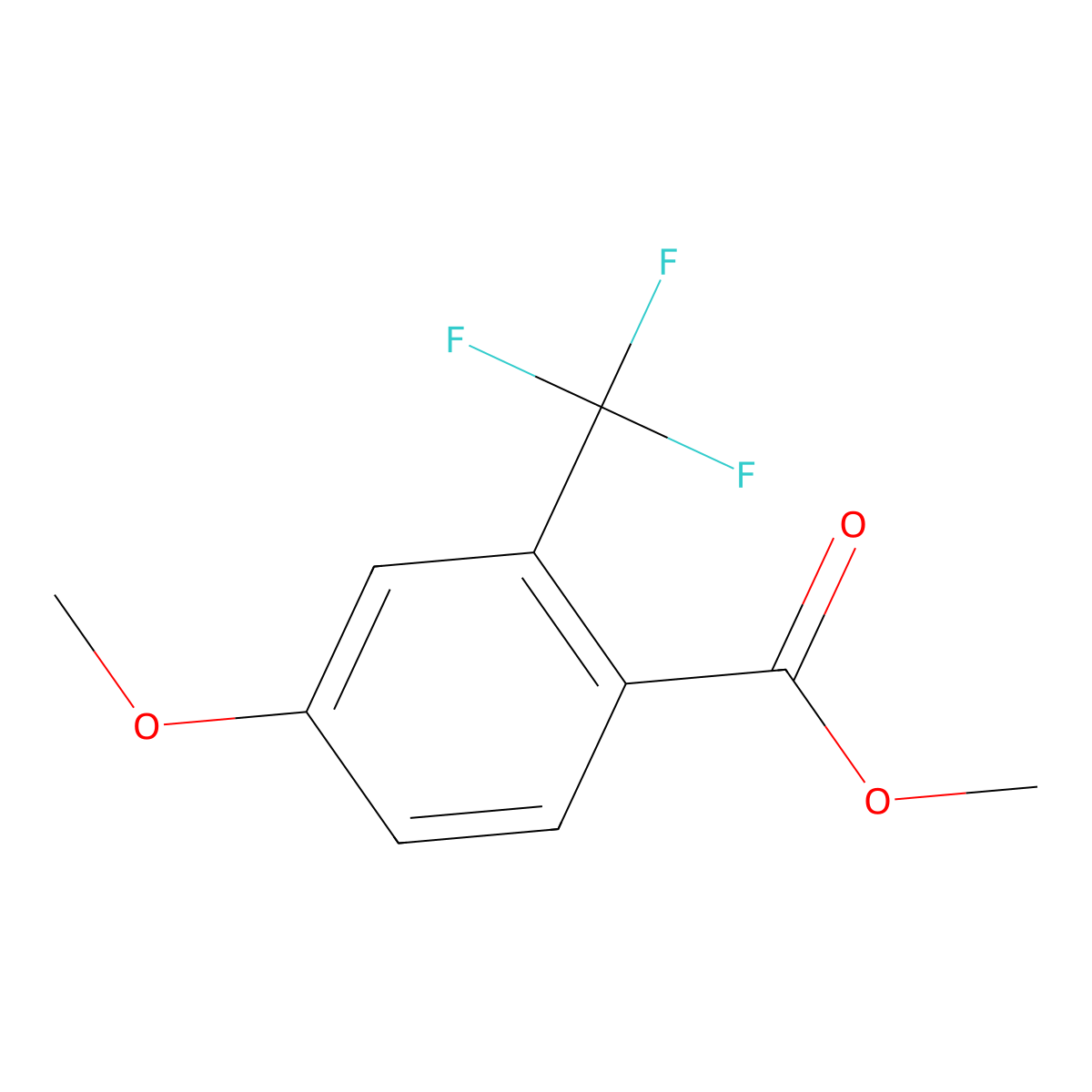 Methyl 4-methoxy-2-(trifluoromethyl)benzoate molecular structure, CAS 773875-67-5