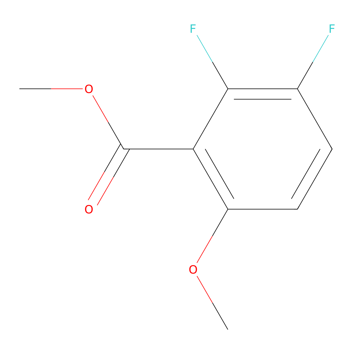 Methyl 2,3-difluoro-6-methoxybenzoate molecular structure, CAS 773876-05-4