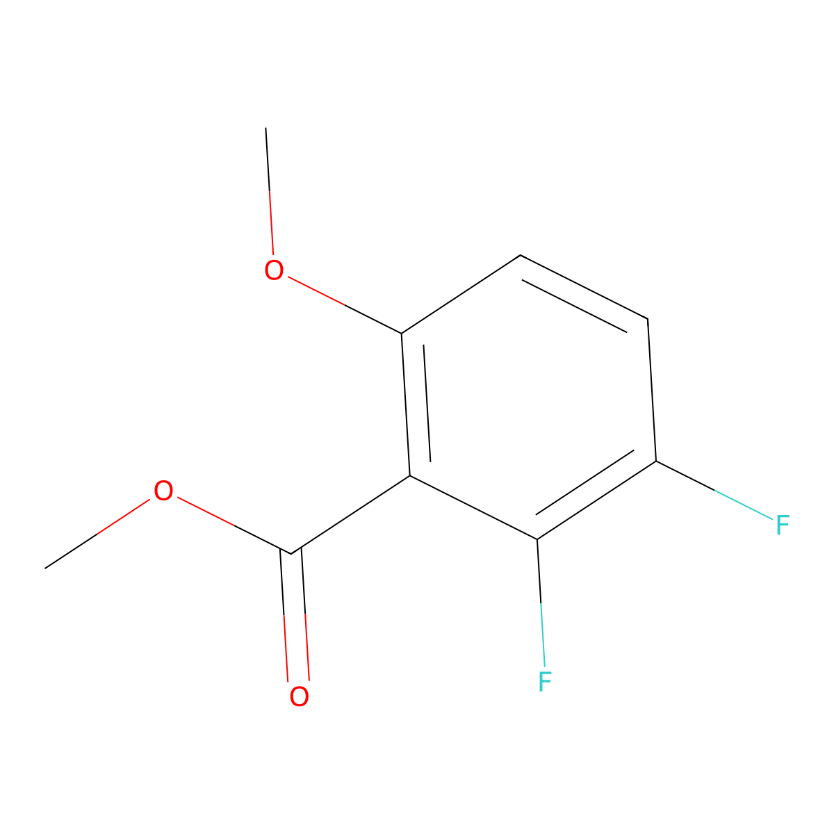 Methyl 2,3-difluoro-6-methoxybenzoate molecular structure, CAS 773876-05-4