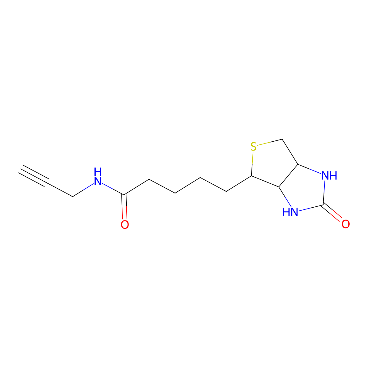 Biotin alkyne molecular structure, CAS 773888-45-2
