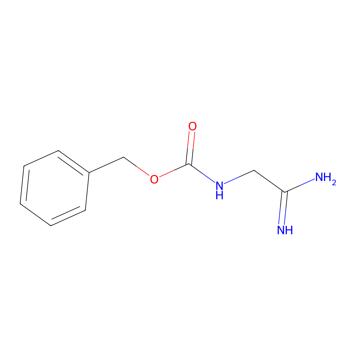 Benzyl 2-amino-2-iminoethylcarbamate molecular structure, CAS 77390-81-9