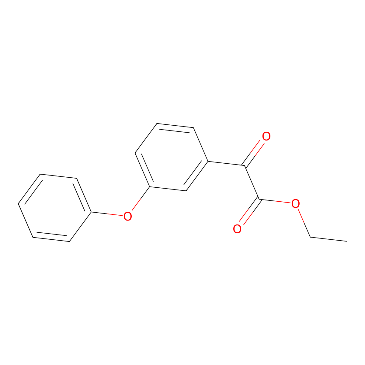 Ethyl 2-oxo-2-(3-phenoxyphenyl)acetate molecular structure, CAS 77394-88-8