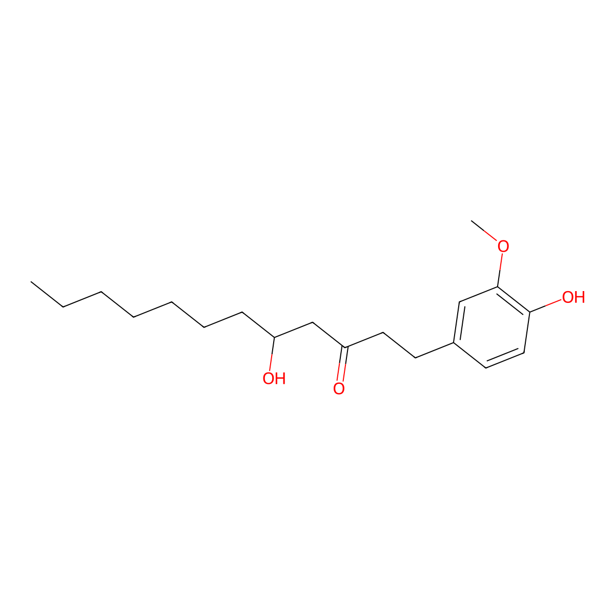5-Hydroxy-1-(4-hydroxy-3-methoxyphenyl)dodecan-3-one molecular structure, CAS 77398-92-6
