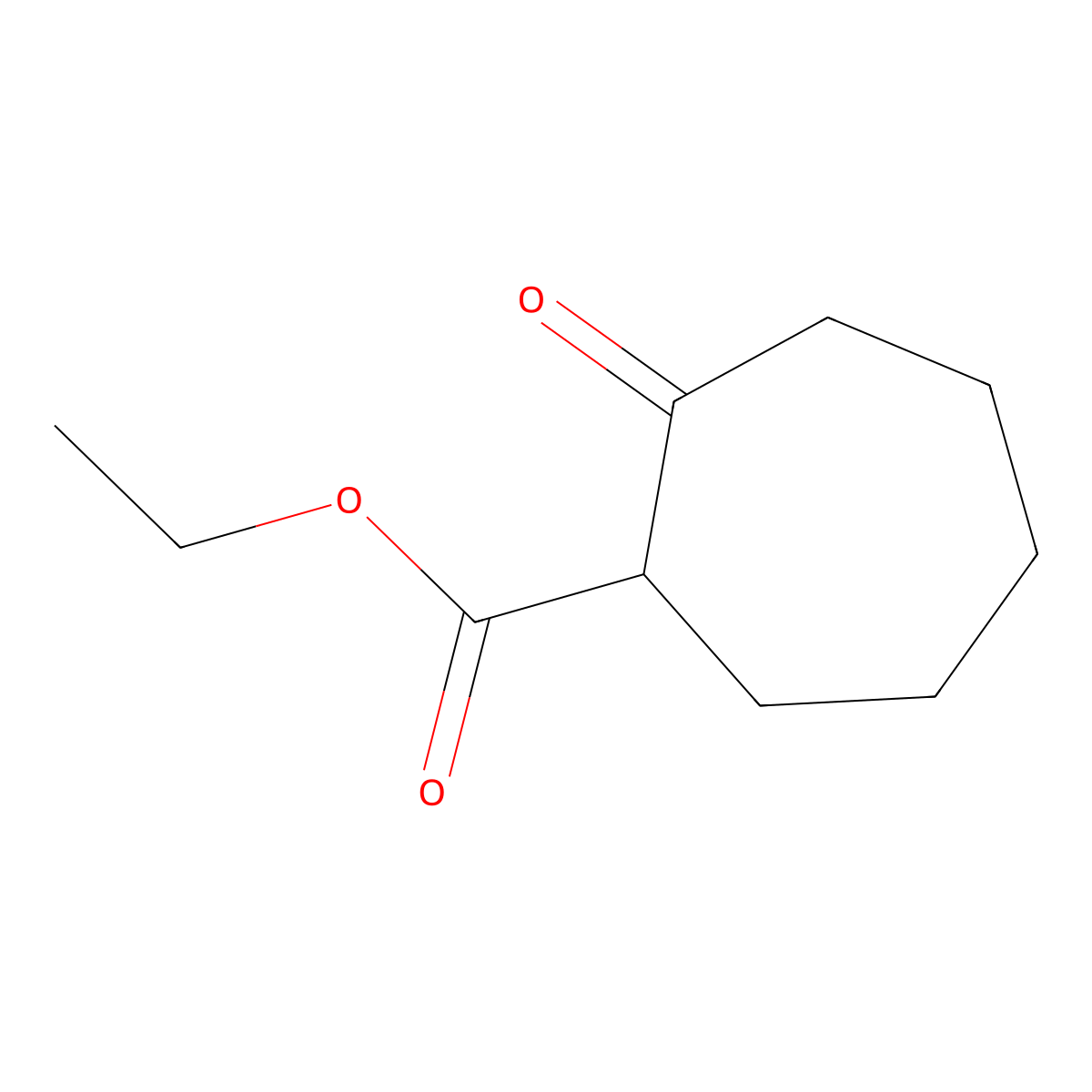 Ethyl 2-oxocycloheptane-1-carboxylate molecular structure, CAS 774-05-0