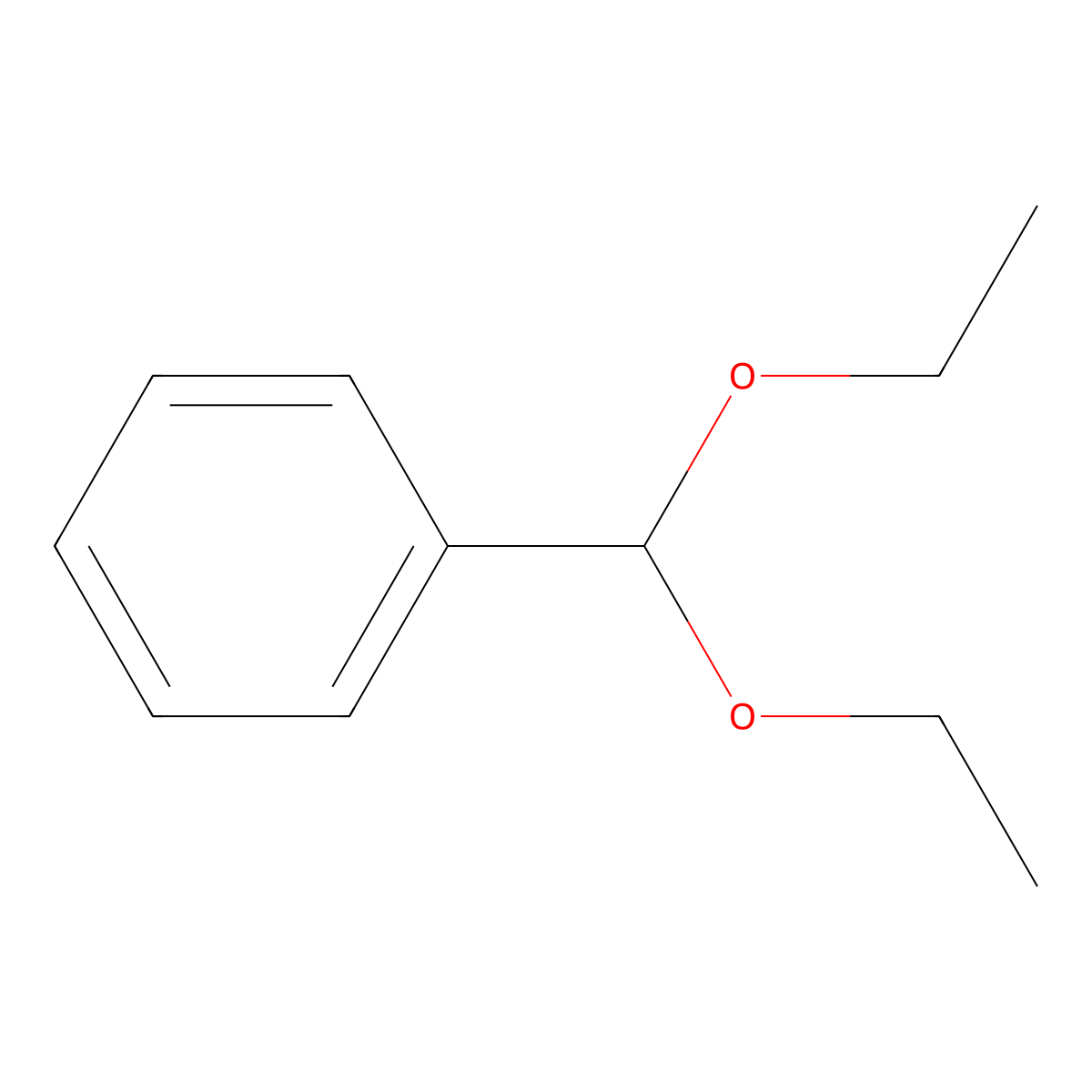 (Diethoxymethyl)benzene molecular structure, CAS 774-48-1