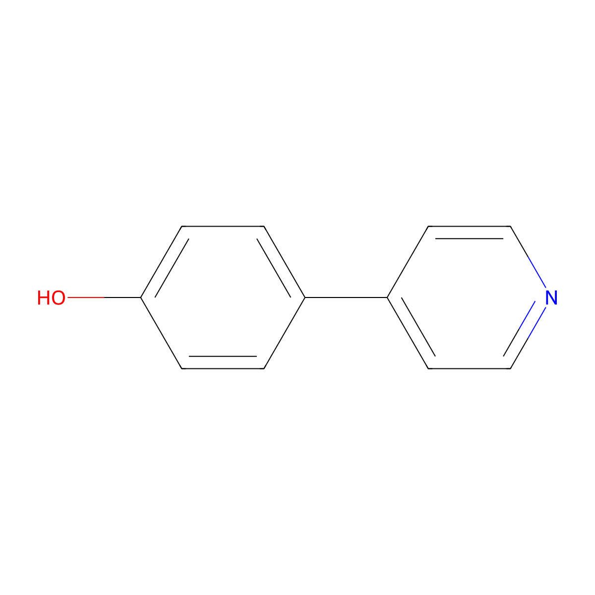 4-(Pyridin-4-yl)phenol molecular structure, CAS 77409-99-5