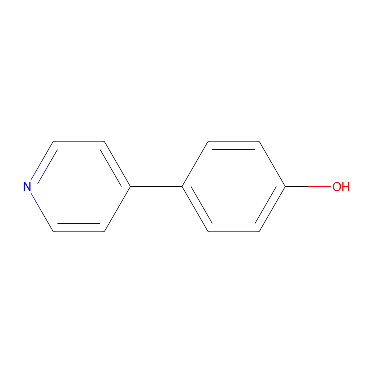 4-(Pyridin-4-yl)phenol molecular structure, CAS 77409-99-5