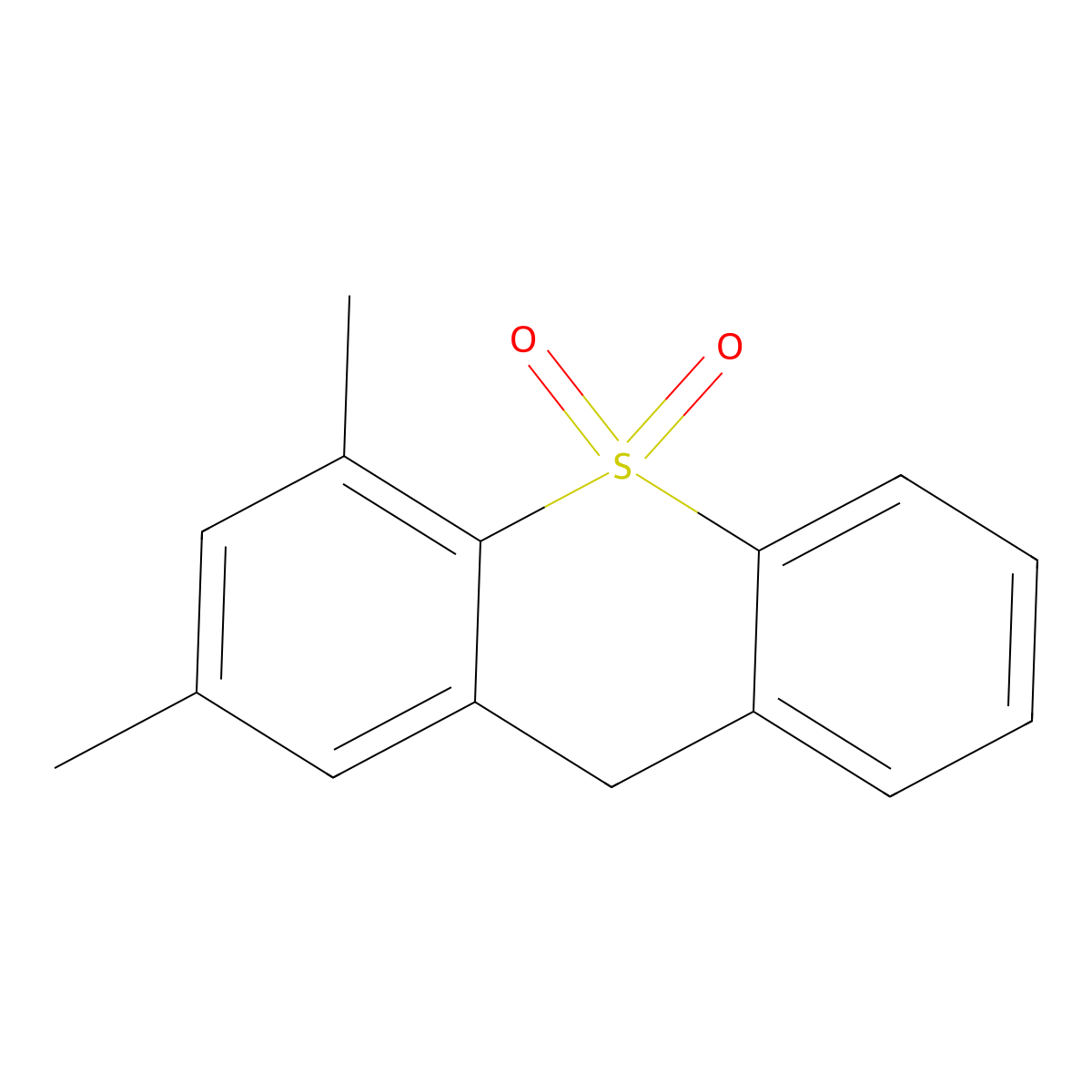2,4-dimethyl-9H-thioxanthene 10,10-dioxide molecular structure, CAS 7741-53-9