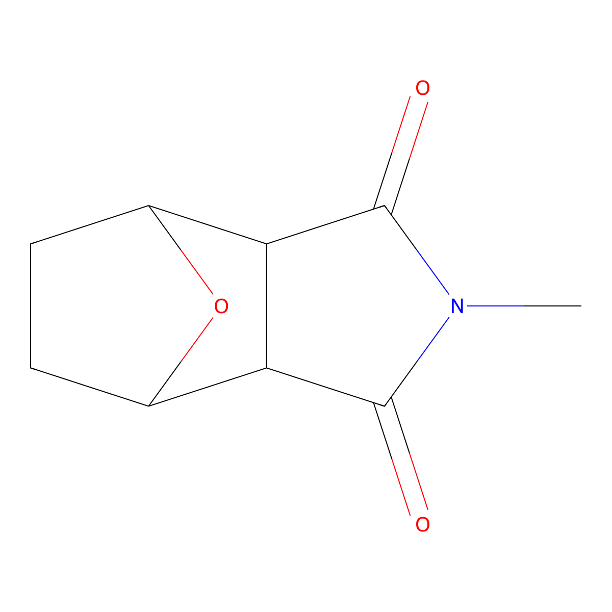 4,7-Epoxy-2-methyl-2,3,3A,4,5,6,7,7A-octahydro-1H-isoindole-1,3-dione molecular structure, CAS 7741-81-3