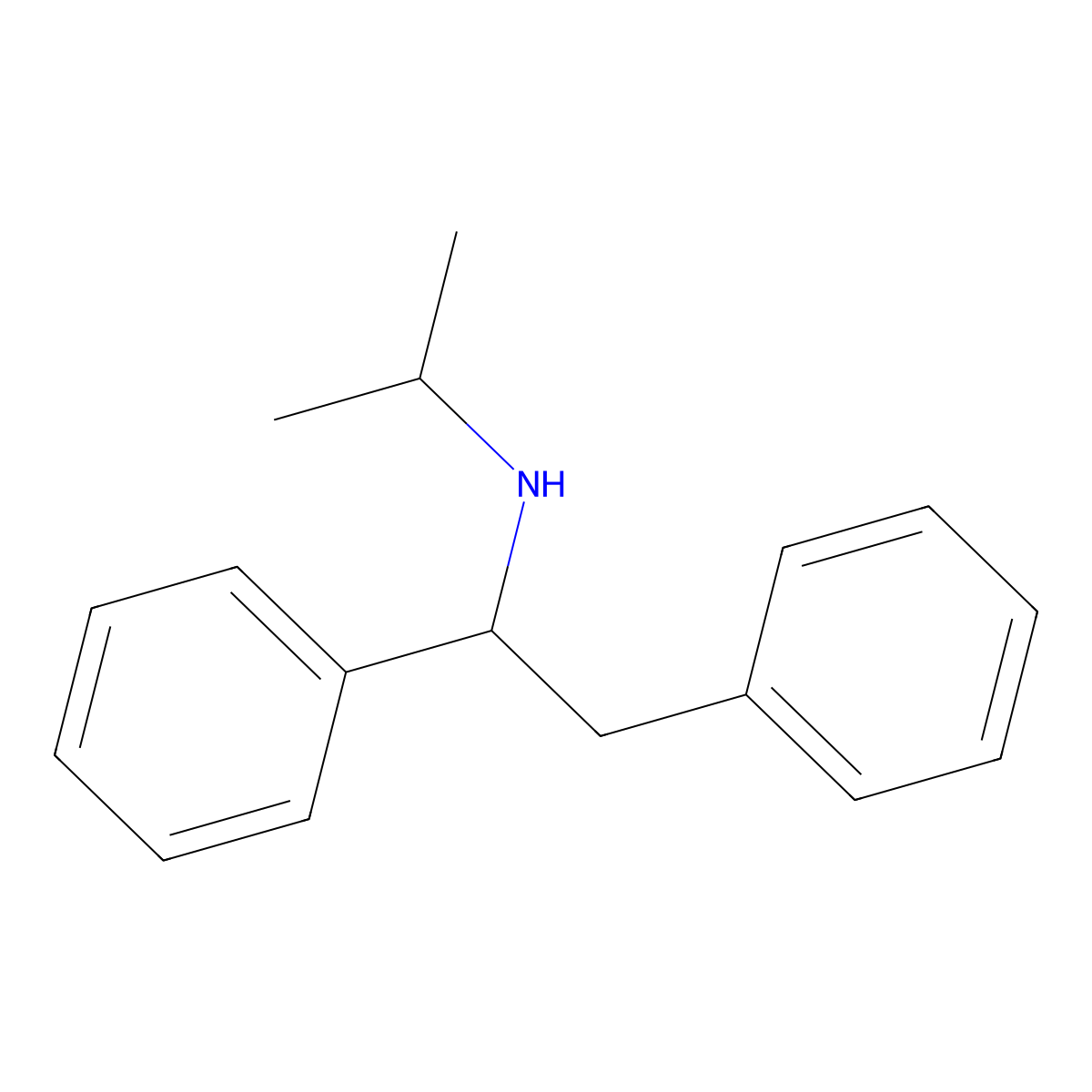 N-isopropyl-1,2-diphenylethylamine molecular structure, CAS 774118-46-6