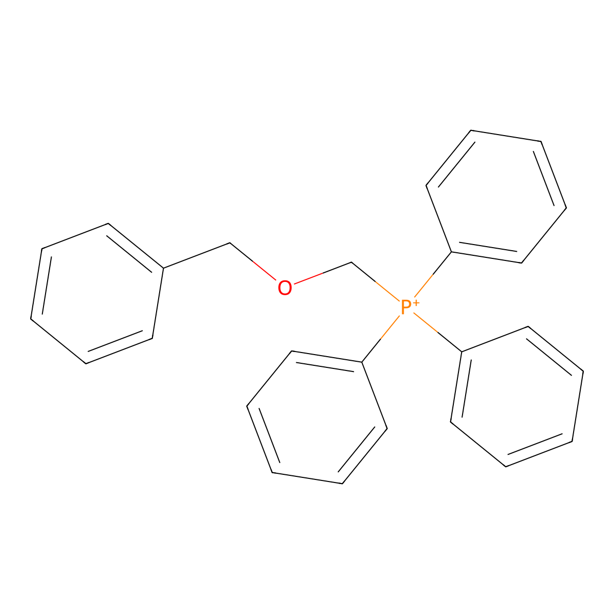 ((Benzyloxy)methyl)triphenylphosphonium molecular structure, CAS 774133-31-2