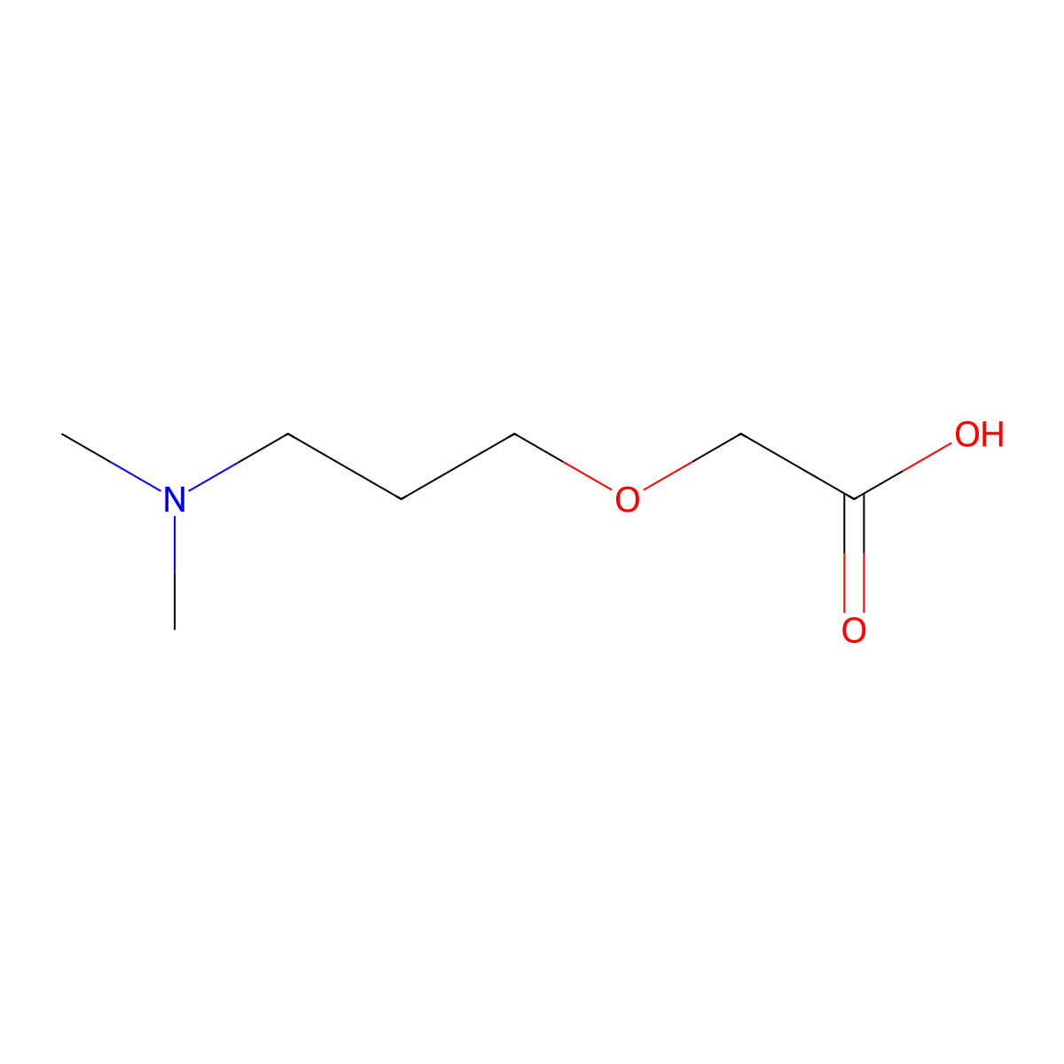 [3-(Dimethylamino)propoxy]acetic acid molecular structure, CAS 774148-44-6