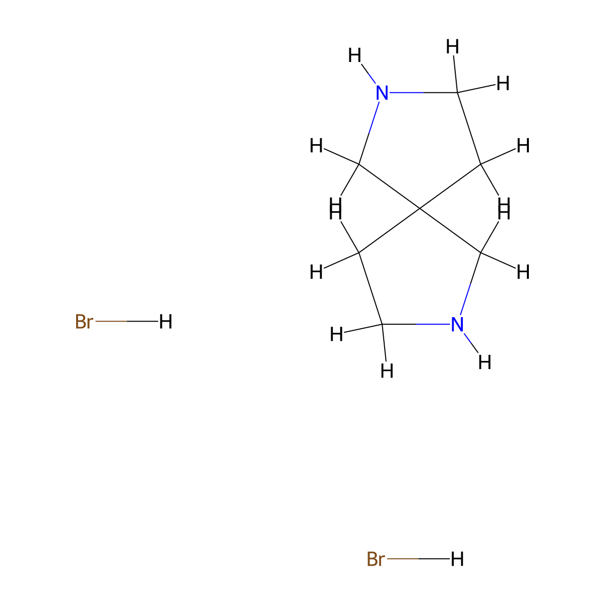 2,7-Diazaspiro[4.4]nonane dihydrobromide molecular structure, CAS 77415-55-5