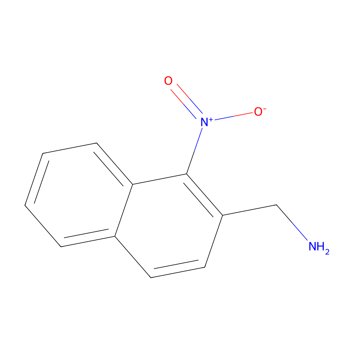 (1-Nitronaphthalen-2-yl)methanamine molecular structure, CAS 774155-63-4