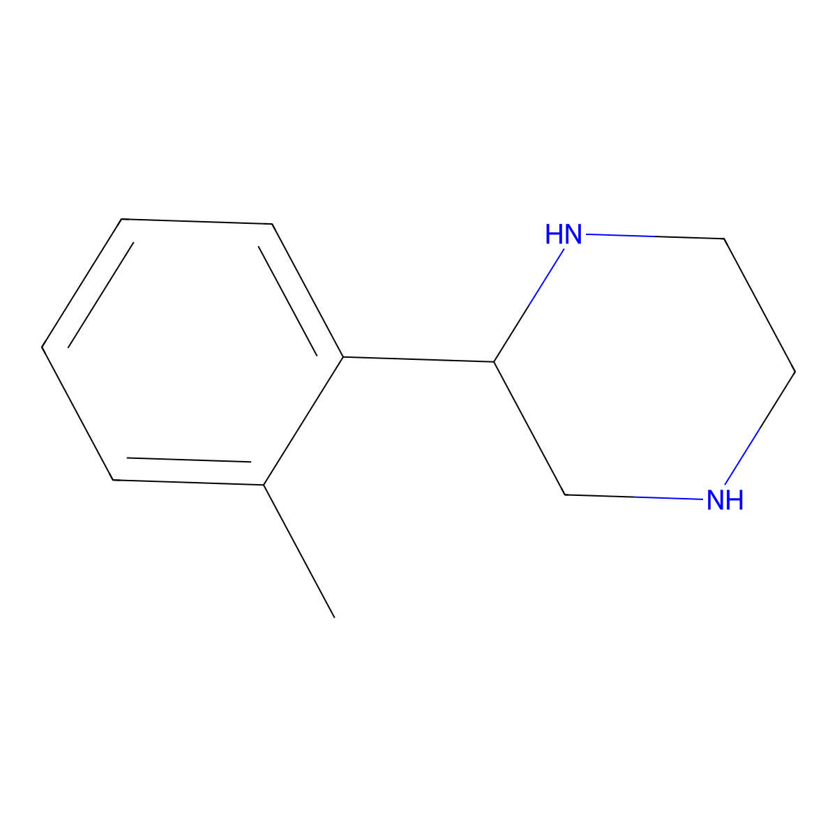 2-(2-Methylphenyl)piperazine molecular structure, CAS 774157-36-7