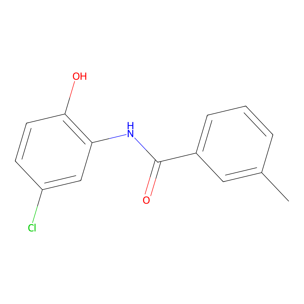 N-(5-chloro-2-hydroxyphenyl)-3-methylbenzamide molecular structure, CAS 774186-16-2