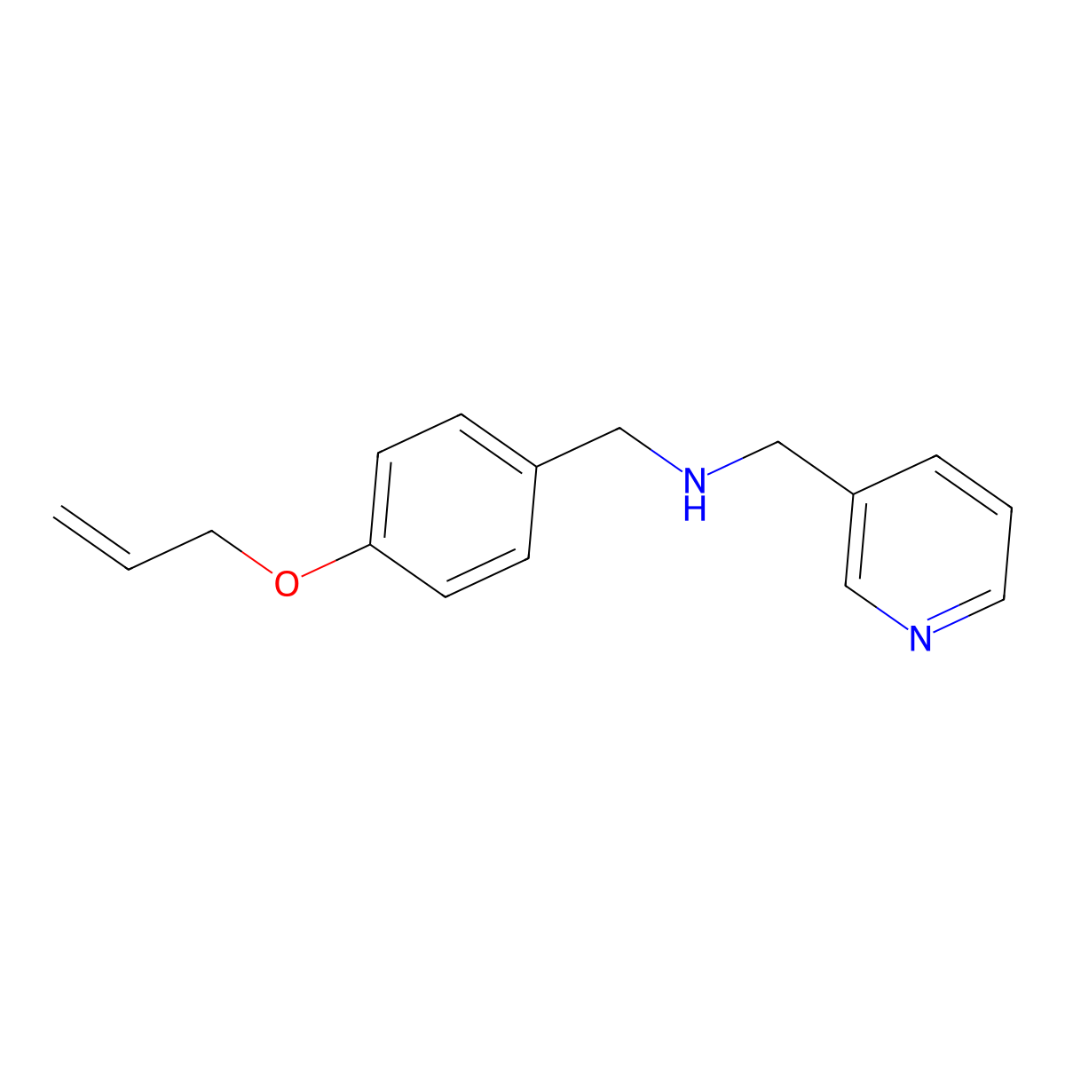 N-(4-(Allyloxy)benzyl)-1-(pyridin-3-yl)methanamine molecular structure, CAS 774190-49-7
