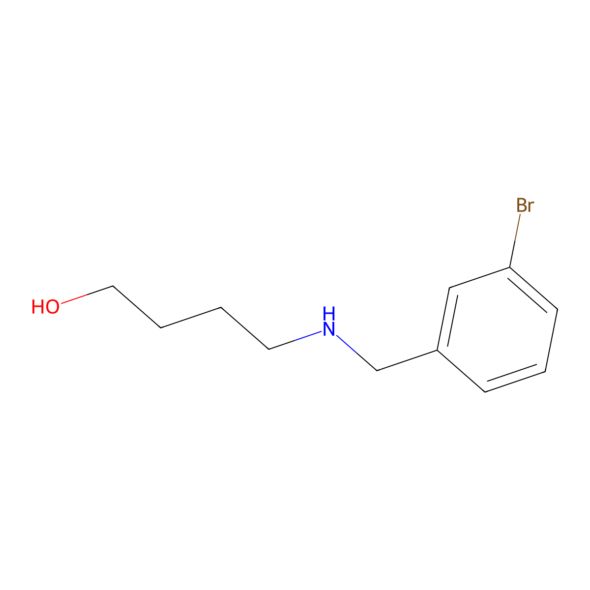 4-((3-Bromobenzyl)amino)butan-1-ol molecular structure, CAS 774190-66-8