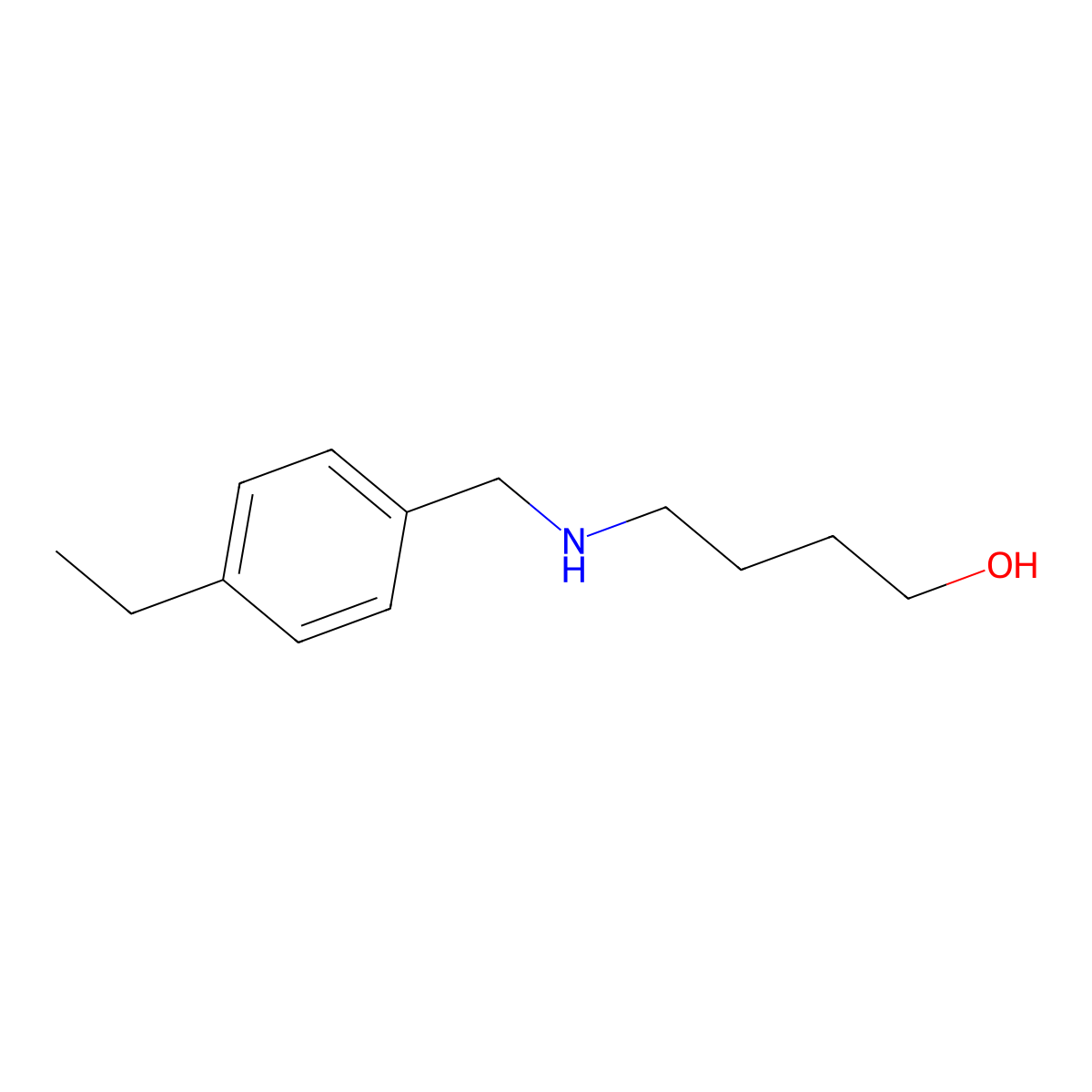 4-((4-Ethylbenzyl)amino)butan-1-ol molecular structure, CAS 774190-68-0