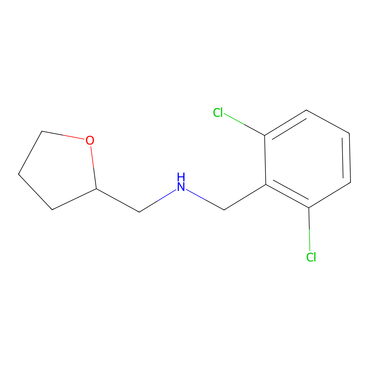 N-(2,6-dichlorobenzyl)-N-(tetrahydro-2-furanylmethyl)amine molecular structure, CAS 774190-75-9