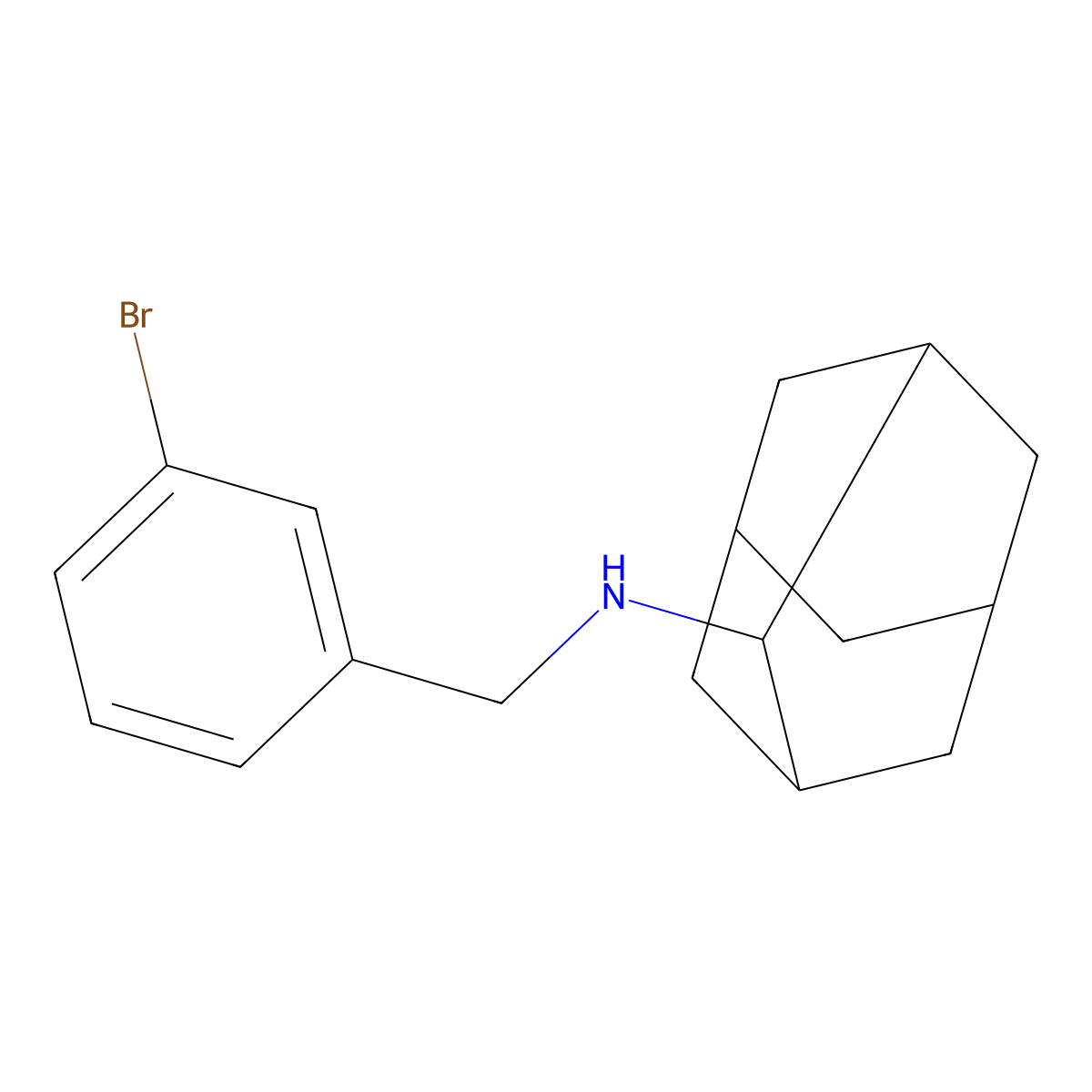 N-(2-adamantyl)-N-(3-bromobenzyl)amine molecular structure, CAS 774191-11-6