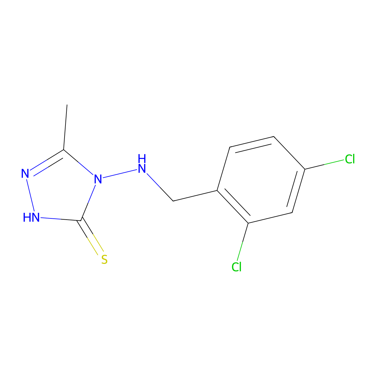 4-[(2,4-dichlorobenzyl)amino]-5-methyl-4H-1,2,4-triazole-3-thiol molecular structure, CAS 774191-49-0