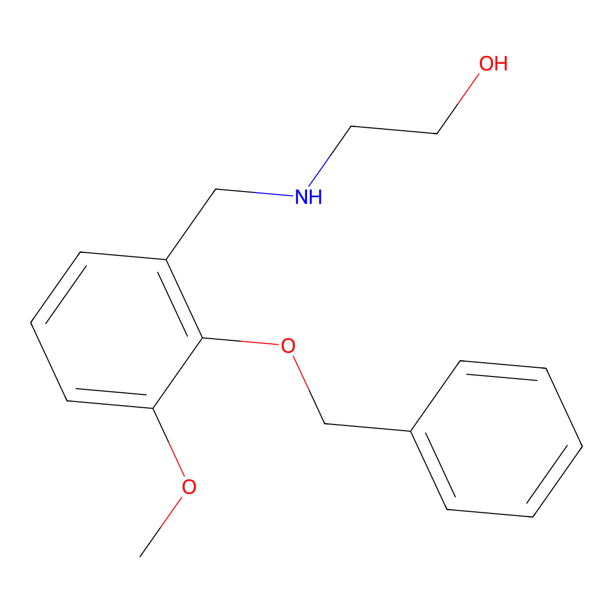 2-{[2-(Benzyloxy)-3-methoxybenzyl]amino}ethanol molecular structure, CAS 774191-78-5