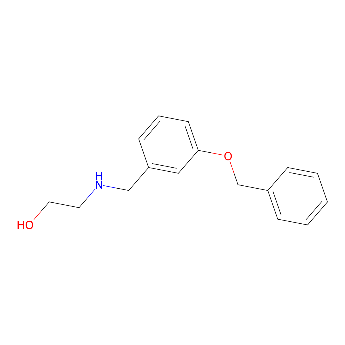 2-{[3-(Benzyloxy)benzyl]amino}ethanol molecular structure, CAS 774192-20-0