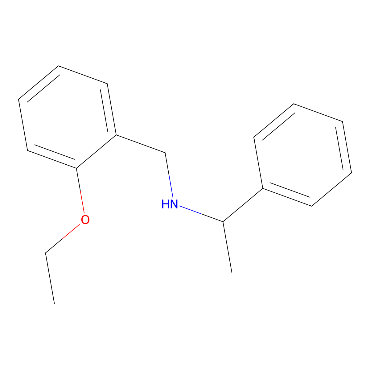 N-[(2-ethoxyphenyl)methyl]-1-phenylethanamine molecular structure, CAS 774194-15-9