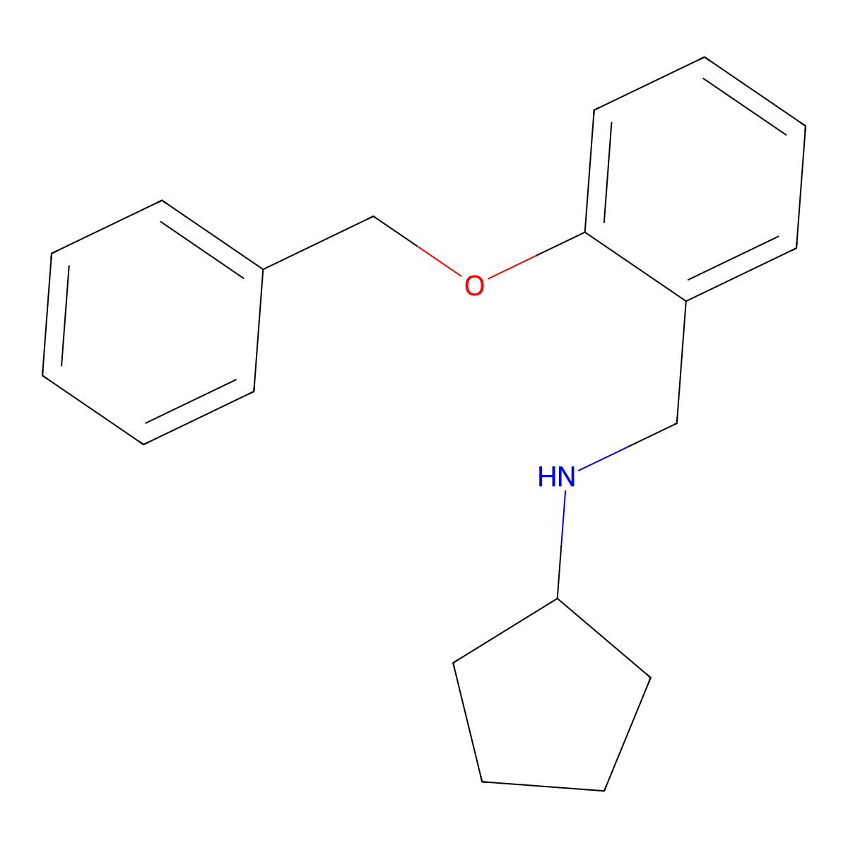 n-(2-(Benzyloxy)benzyl)cyclopentanamine molecular structure, CAS 774194-93-3