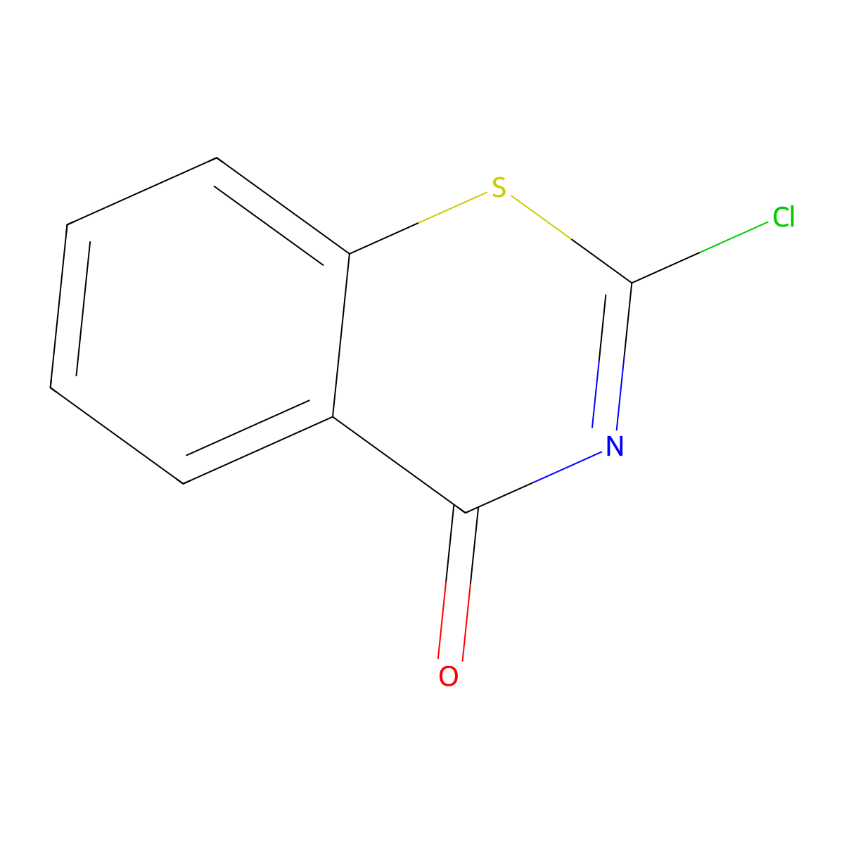 2-Chloro-benzo[e][1,3]thiazin-4-one molecular structure, CAS 7742-71-4