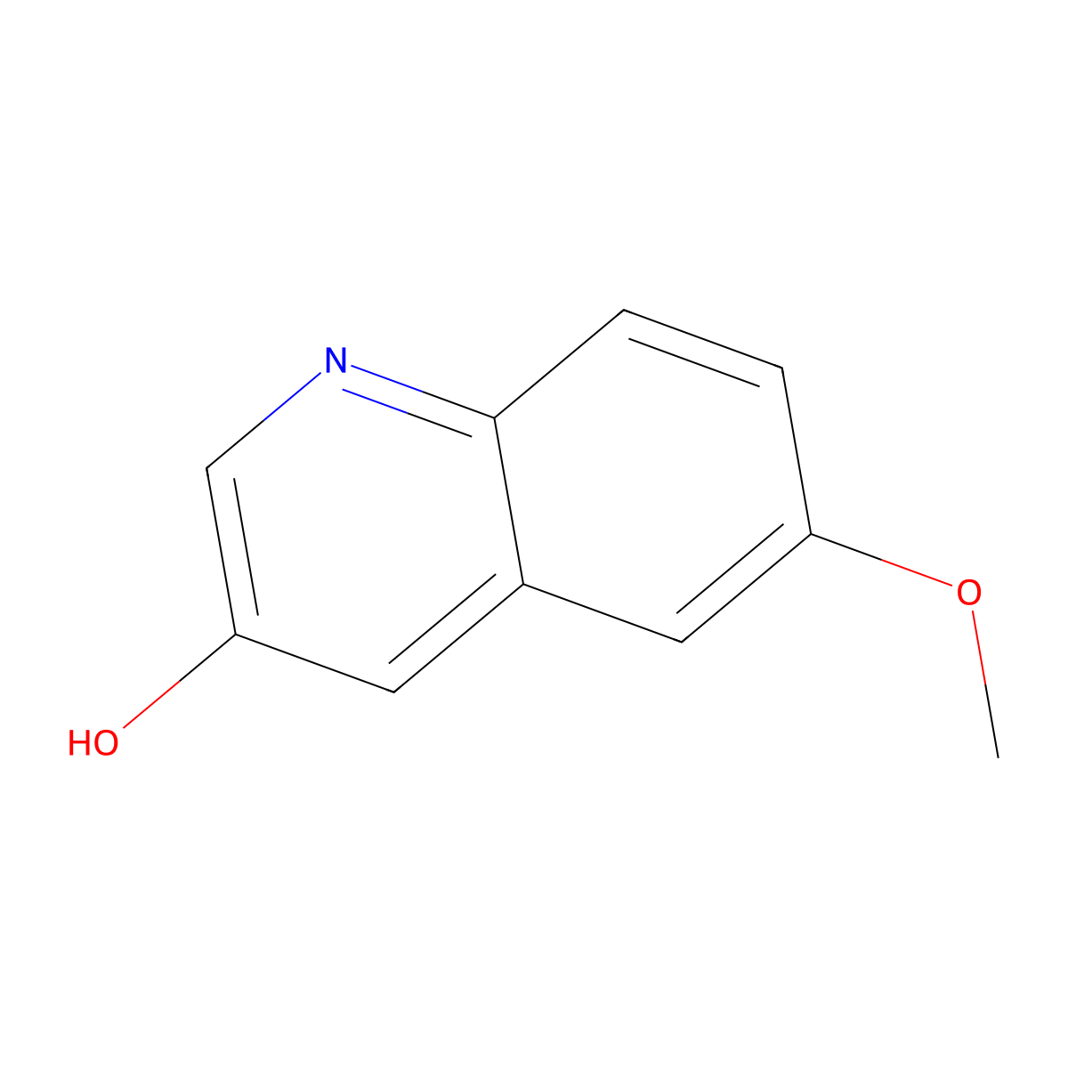6-Methoxyquinolin-3-ol molecular structure, CAS 77421-36-4
