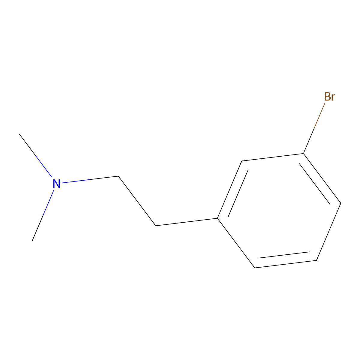 3-bromo-N,N-dimethylBenzeneethanamine molecular structure, CAS 774214-05-0