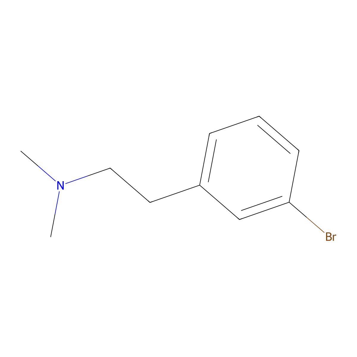 3-bromo-N,N-dimethylBenzeneethanamine molecular structure, CAS 774214-05-0