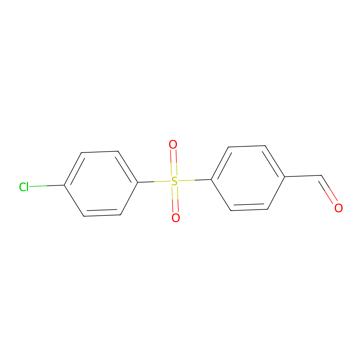 4-(4-Chlorobenzene-1-sulfonyl)benzaldehyde molecular structure, CAS 77422-24-3