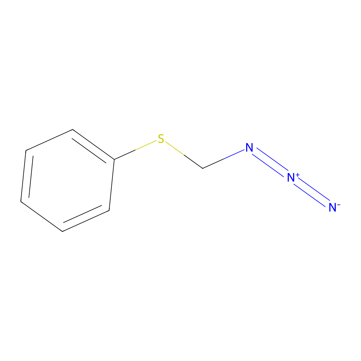 Azidomethyl Phenyl Sulfide molecular structure, CAS 77422-70-9