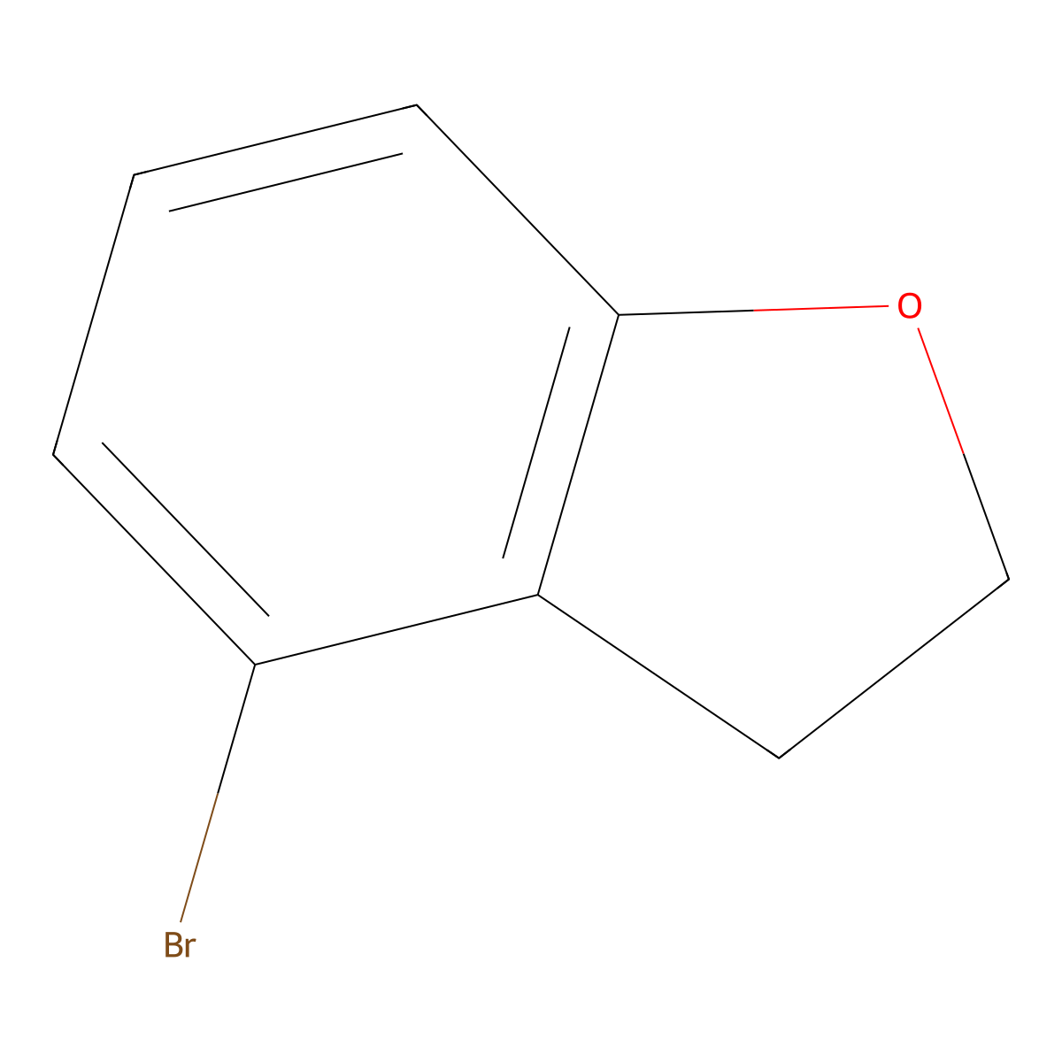 4-Bromo-2,3-dihydrobenzofuran molecular structure, CAS 774220-36-9