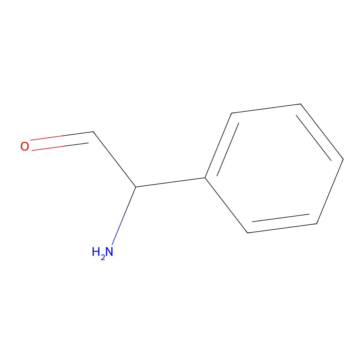alpha-Aminobenzeneacetaldehyde molecular structure, CAS 774227-61-1
