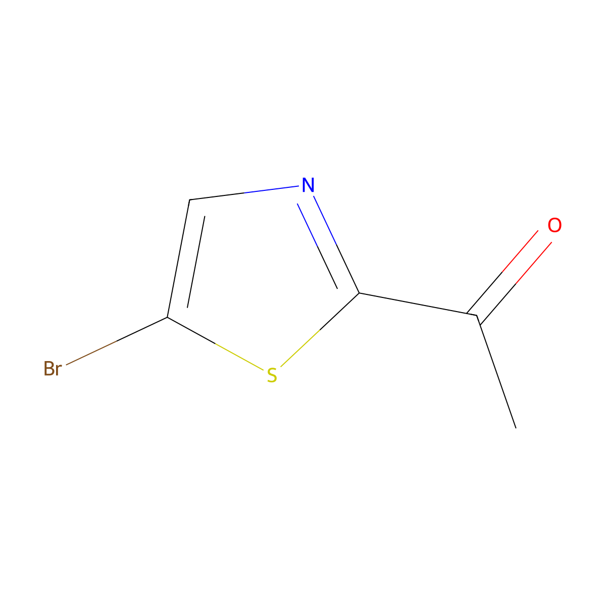 1-(5-Bromo-1,3-thiazol-2-yl)ethan-1-one molecular structure, CAS 774230-98-7