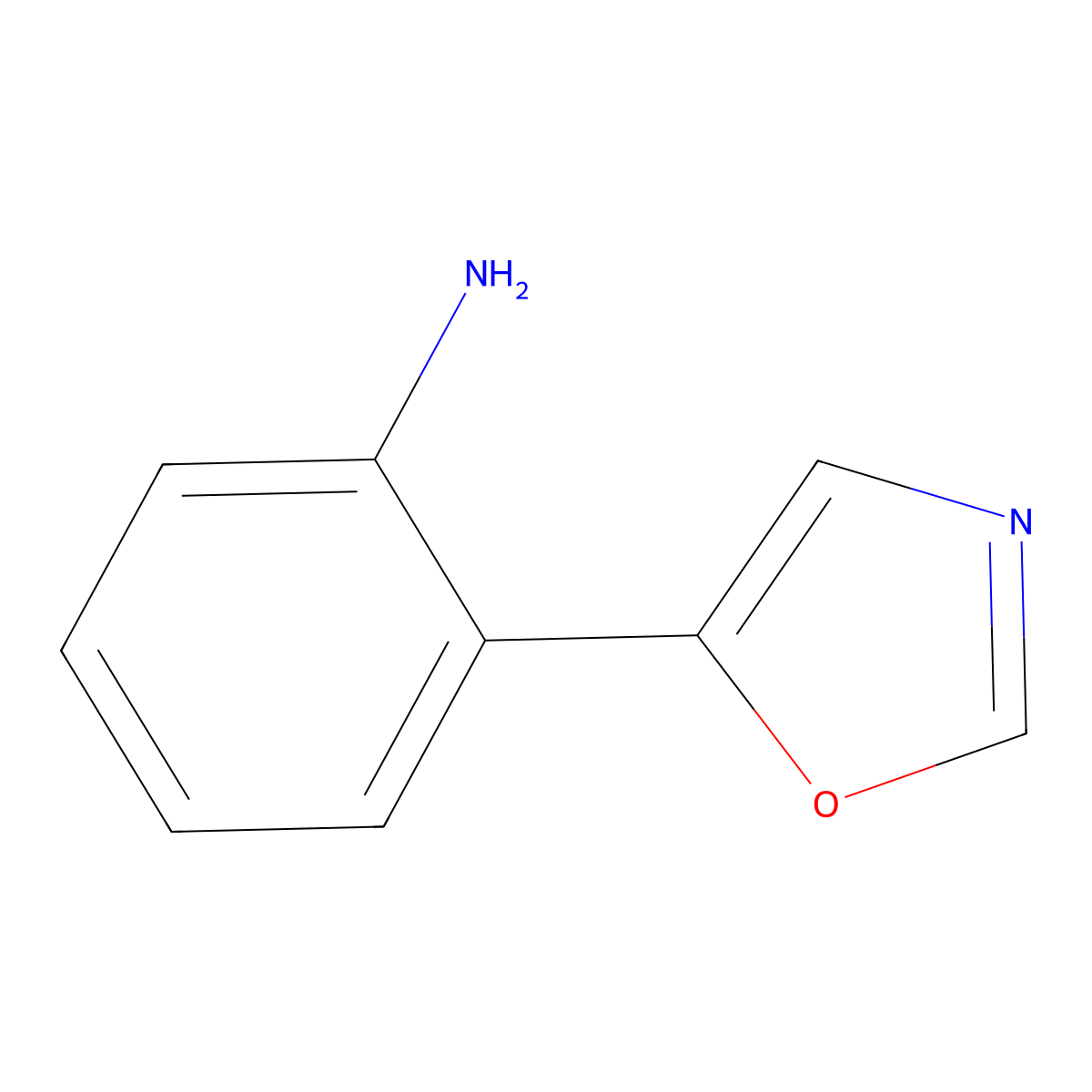 2-(1,3-Oxazol-5-yl)aniline molecular structure, CAS 774238-36-7
